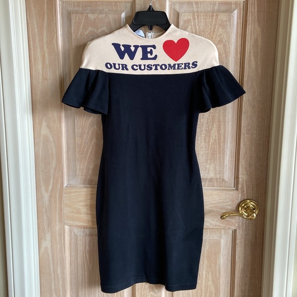 Moschino Couture “We Love Our Customers” Dress - Picture 3 of 10